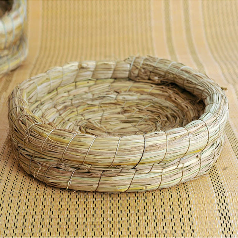Dove Guinea pig кролик животное дом кровать хомяка Шиншилла рисовое соломенное гнездо