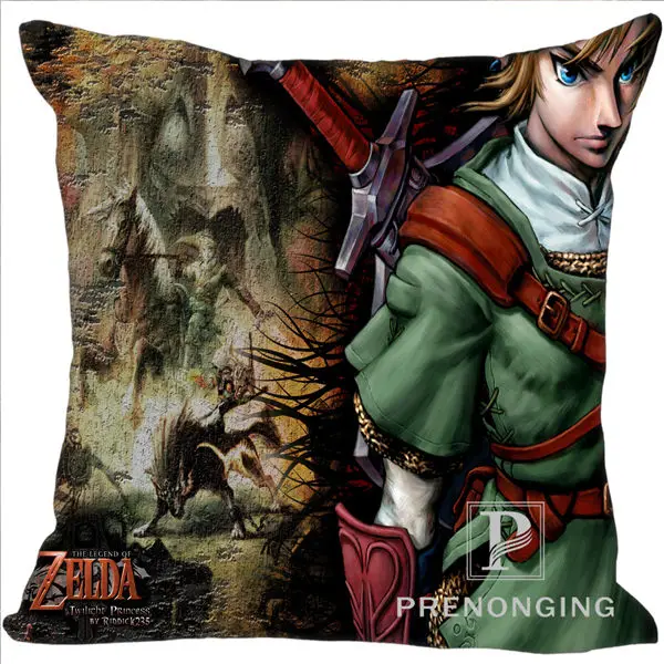 Pillowcases Изготовленная на заказ Наволочка Legend of Zelda ocarina квадратная Подушка на молнии Обложка печать ваши фотографии 20x20 см, 35x35 см(одна сторона) 180117#53 - Цвет: Pillowcases