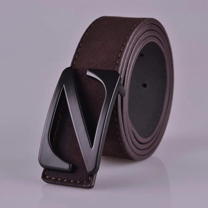 Мужской замшевый ремень с Z образной пряжкой в деловом стиле|jeans belt|male beltbelt business |