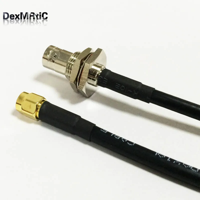 SMA штекер BNC Женский переборка косичка кабель адаптер RG58 50 см/100 см Оптовая Продажа