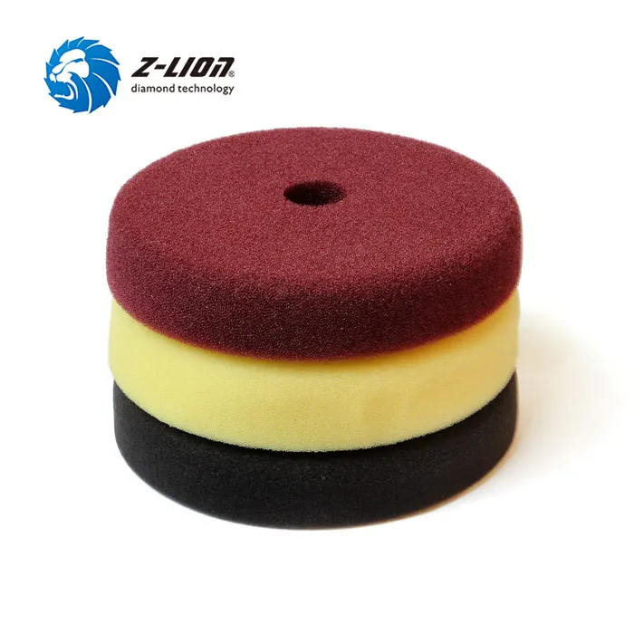 3 pieces pads Z-LION, 6 дюймов, 150 мм, 3 штуки, пенные губчатые подушечки для полировки автомобиля, полировка воском, полировка, 3 шага, набор для полировки автомобиля - Цвет: 3 pieces pads
