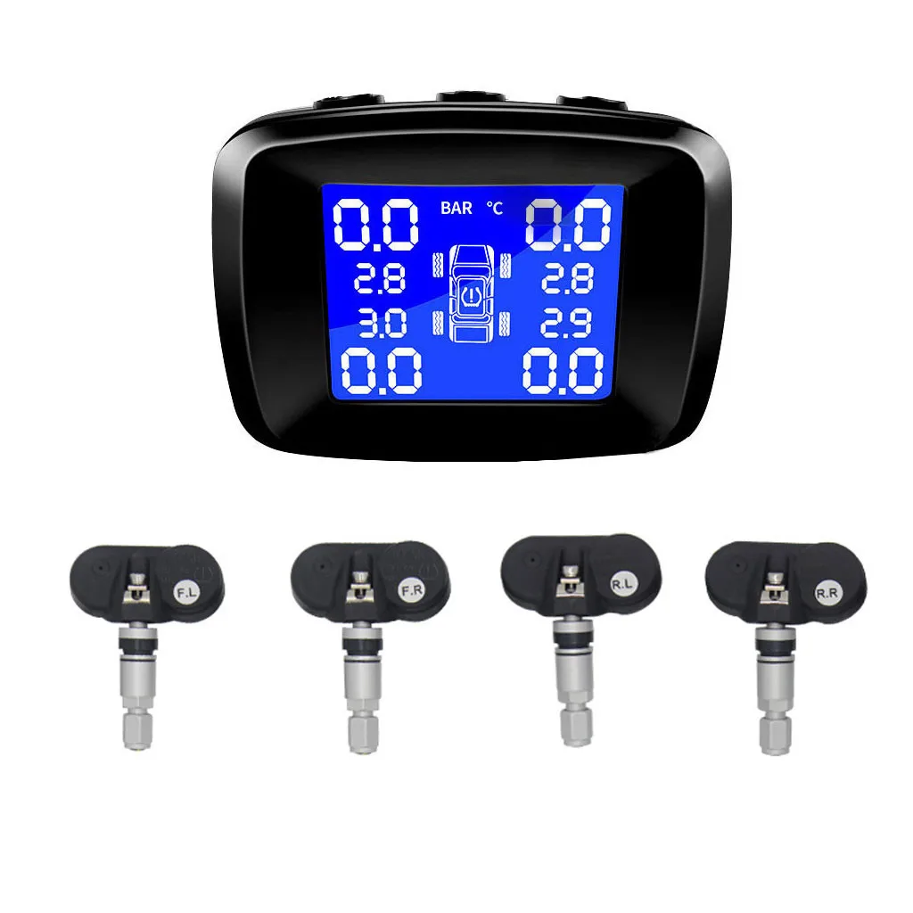 Автомобильный TPMS USB Зажигалка разъем система мониторинга давления 4 Внешний