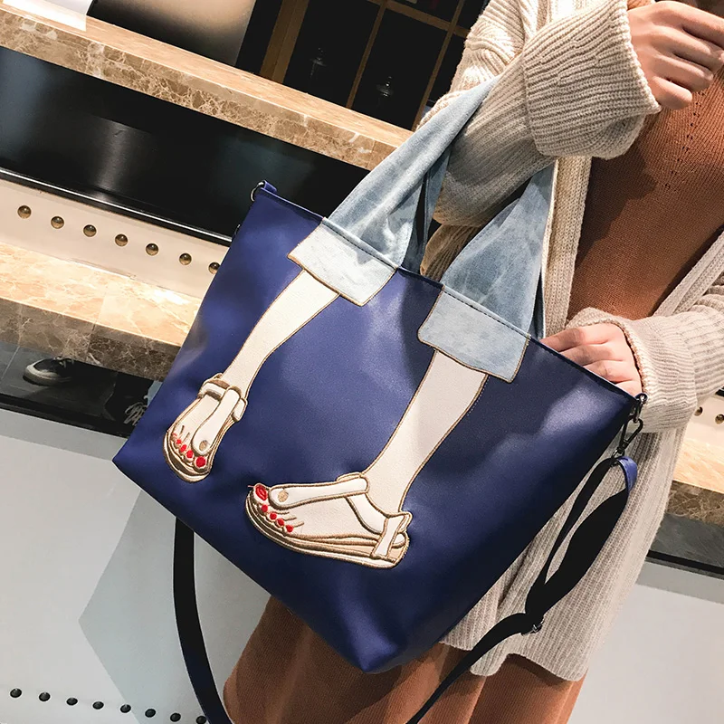 Новая вместительная модная сумка-тоут нейлоновая сумка-мессенджер через плечо с