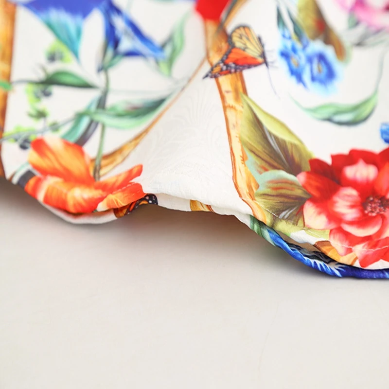 Sundae Angel Floral Girls Dresses Summer Princess Dress Sleeveless Print Flower Butterfly Pattern for Kids Clothing 3-8 Year | Детская