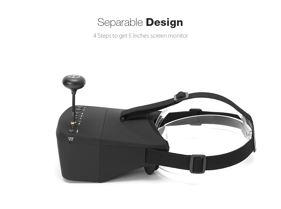 Новое поступление Eachine EV800 5 дюймов 800x480 FPV очки 5,8G 40CH Raceband Авто поиск встроенный аккумулятор