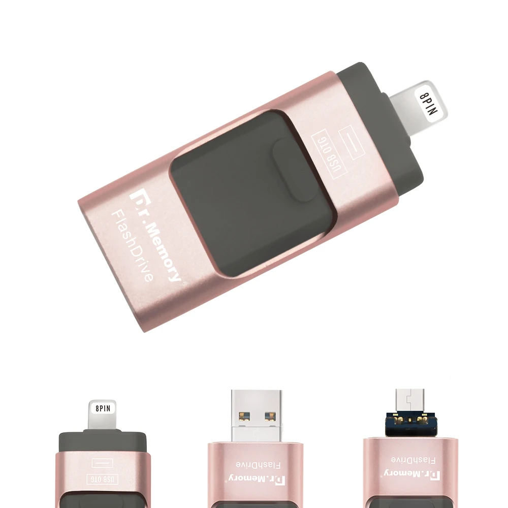 Лидер продаж USB-флеш-накопитель 3 в 1 с разъемом Lightning Micro USB и USB-портом для iPhone iPad