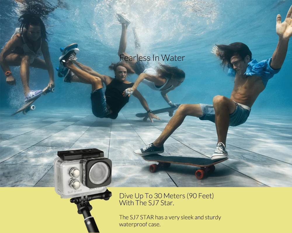 SJCAM SJ7 Star Wifi Экшн-камера 4K 30fps Gyro сенсорный экран Ambarella A12S75 спортивная видеокамера SJ 7 лучшая мини DV камера