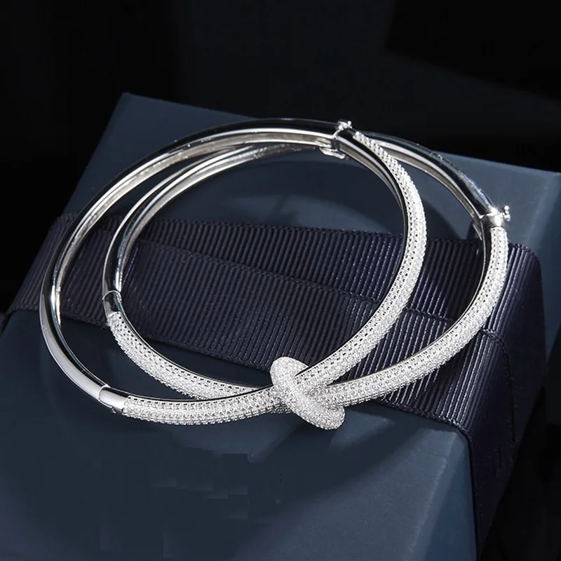 Женский Штабелируемый Круглый браслет YP1161 роскошное ювелирное изделие из