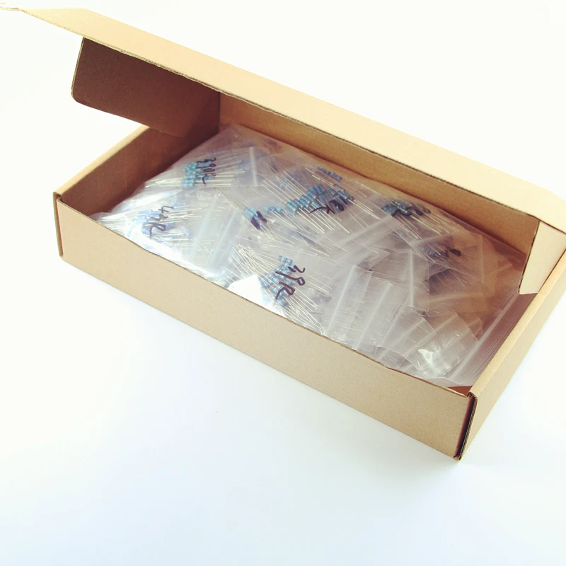 Комплект резисторов в ассортименте из карбоновой пленки PHISCALE 0 1-5 1 м ом 1/2 Вт 5 5%