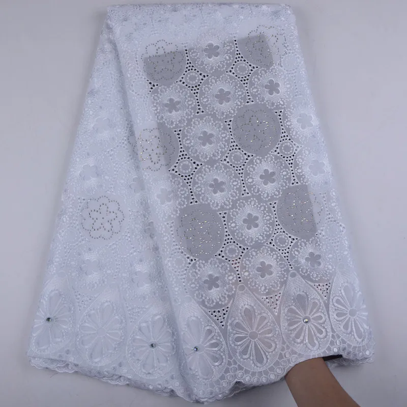 Чисто белое Африканское швейцарское кружевное полотно 2019 высокое качество вуаль