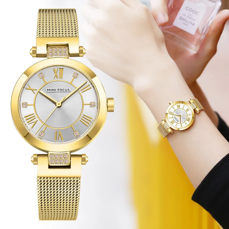 

2019 Rose Gold Watch Women Quartz Watches Ladies Top Brand Luxury Stainless Steel Female Wrist Watch Girl Golden Clock Hours