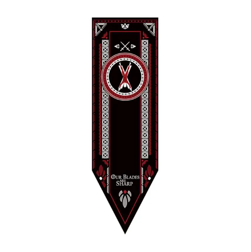 Bolton 45X125cm Игра престолов баннер House красные, черные Флаг на стене волк Старк турнир Таргариен из сериала "Игра престолов Lannister Тиреллов дома вечерние KTV Декор - Цвет: Bolton 45X125cm