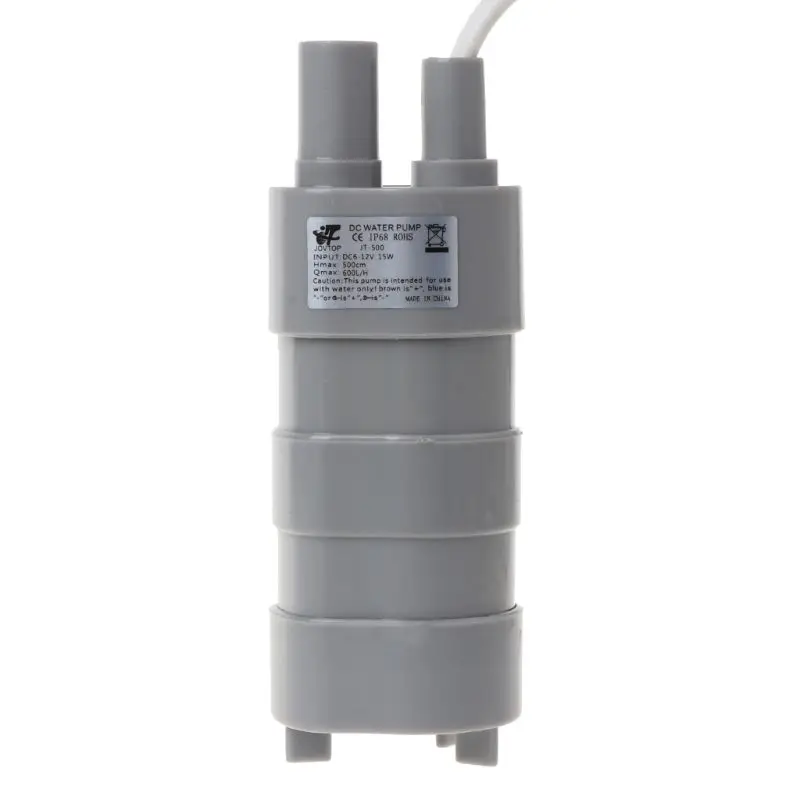 12V 1.2A DC микро погружной водяной насос 12L/мин 600L/ч 5 м 5,5x2,1 женский