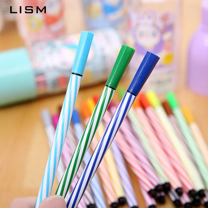 12 Colors Students Creative Washable Watercolor Pen Color Lucky Bottle Packing Art Marker Drawing Set Supplies Child Gift
