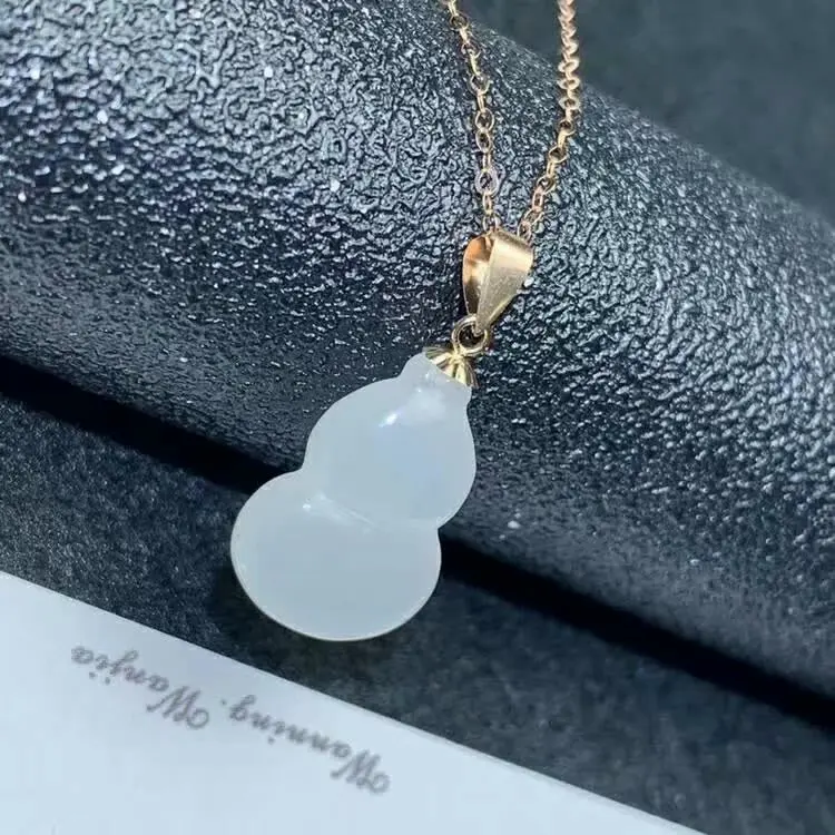 SHILOVEM 18 k желтый золотой натуральный белый подвески из яшмы Нет ожерелье