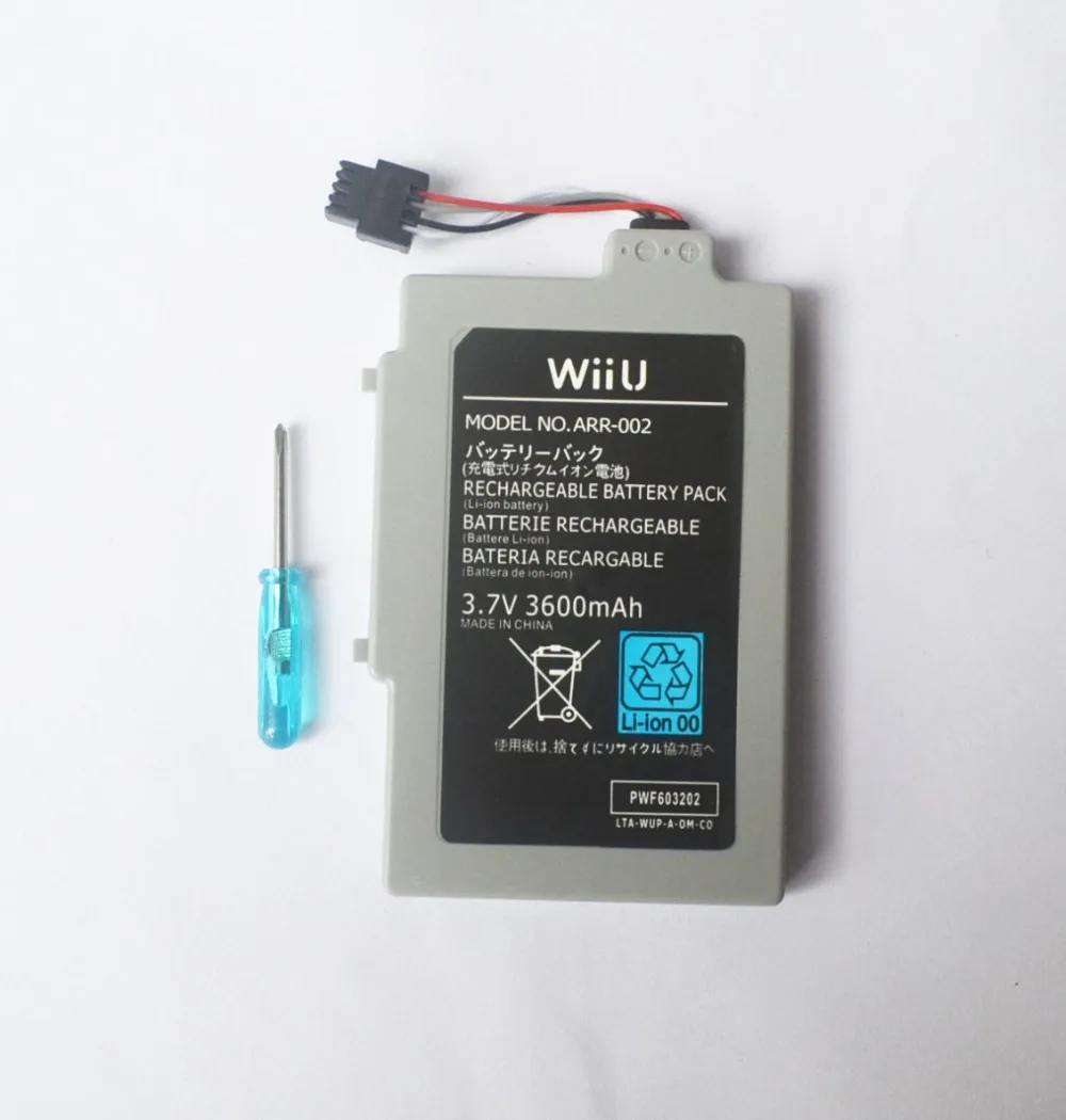 3 7 в 1500/3600 мА/ч перезаряжаемая сменная батарея для Nintendo U Wii Wi iU Геймпад контроллер