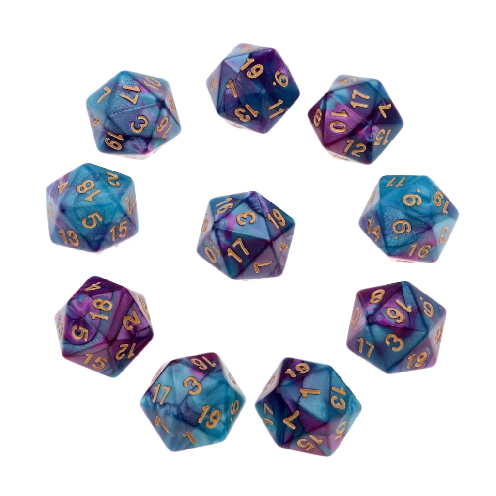20 штук D20 кости Пластик мм многогранные кубики для настольный ролевые игры TRPG