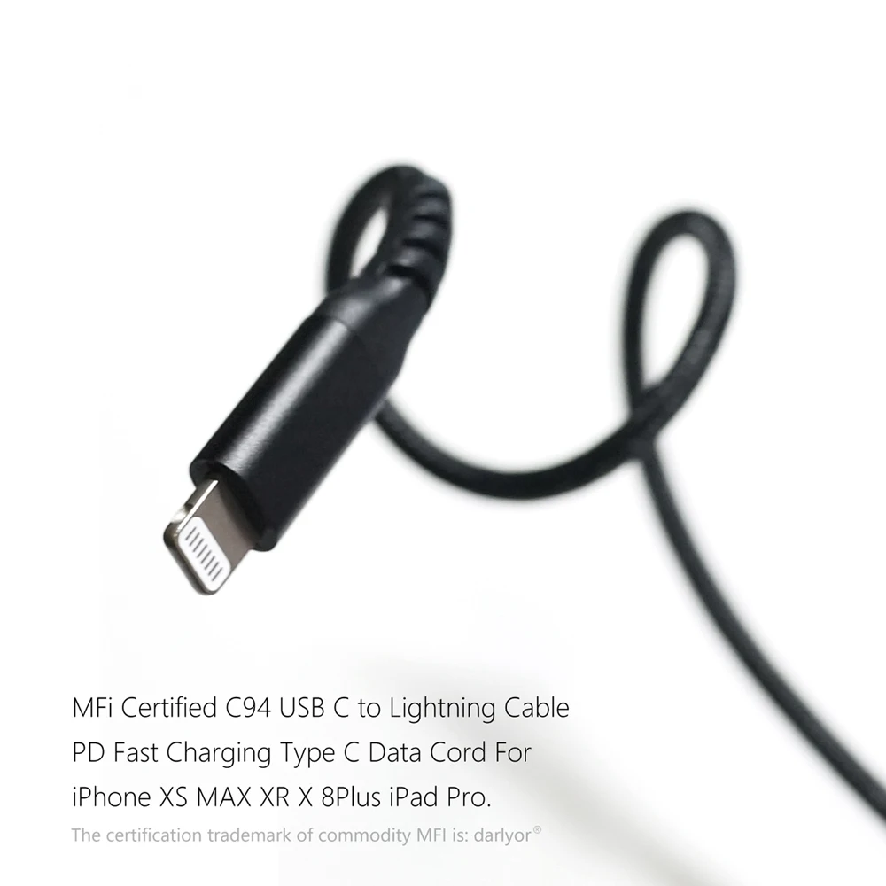 DD darlyor TC94 MFi Сертифицированный C94 USB type C кабель PD Быстрая зарядка данных для iPhone iPad