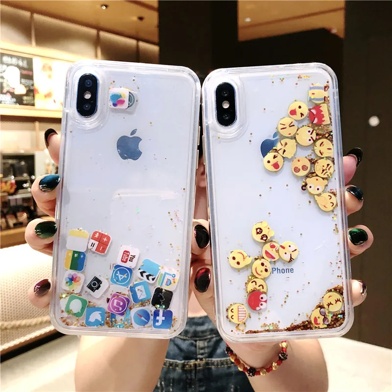 Чехол для iphone 6 S 7 8 Plus X XR XS Max милый прозрачный чехол телефона |