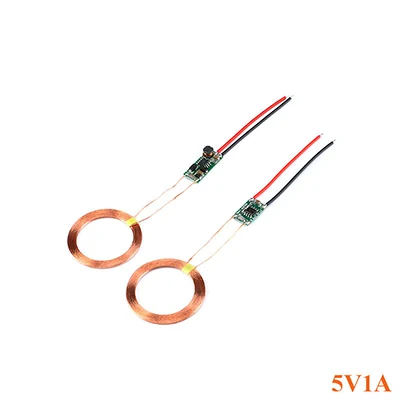 5V1A 5v 1A/5V 2A модуль беспроводного зарядного устройства большой ток беспроводной модуль питания передатчик приемник зарядная катушка модуль DIY - Цвет: 5V1A