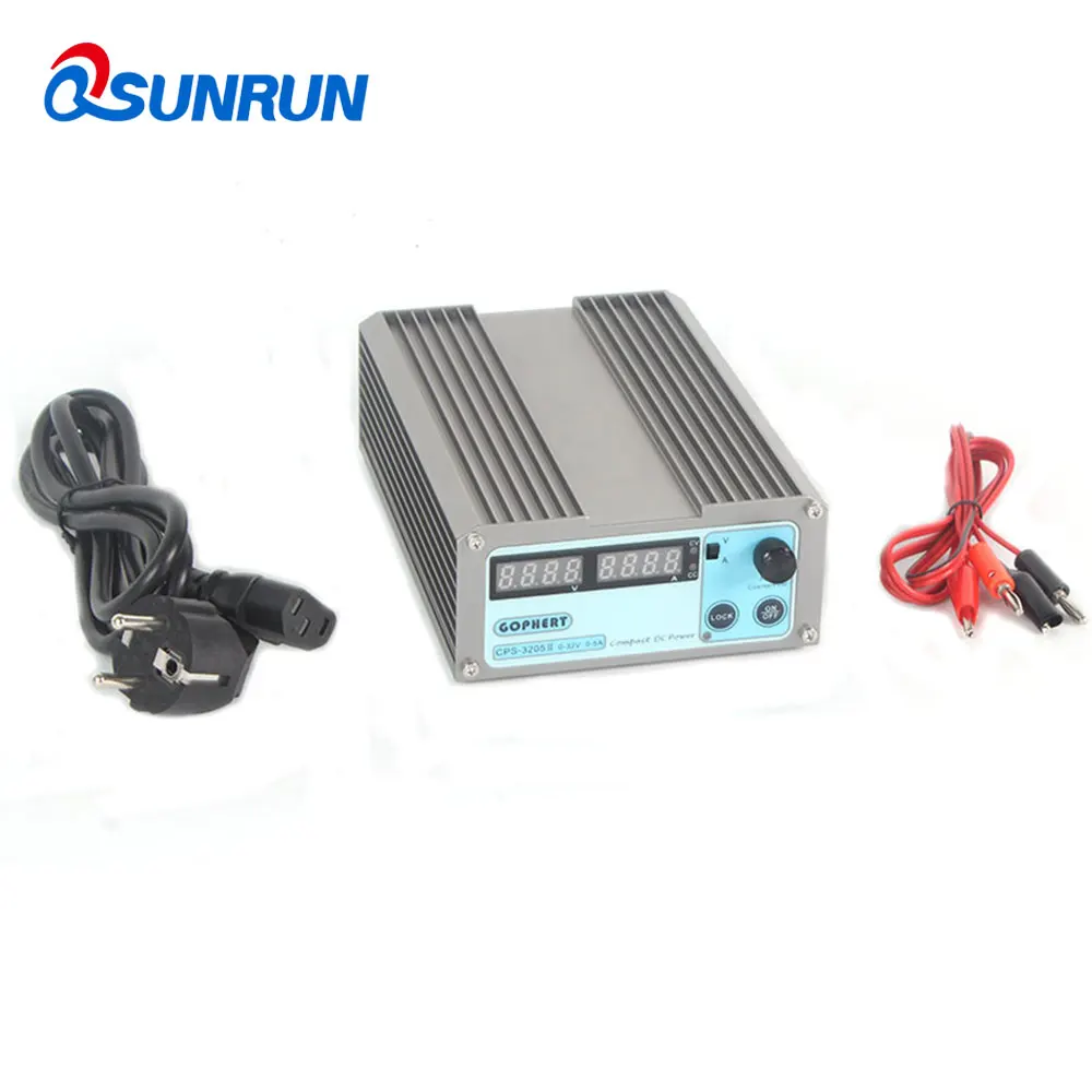 QSUNRUN новые CPS-3205II мини точность Компактный DC Питание с переменной цифровой