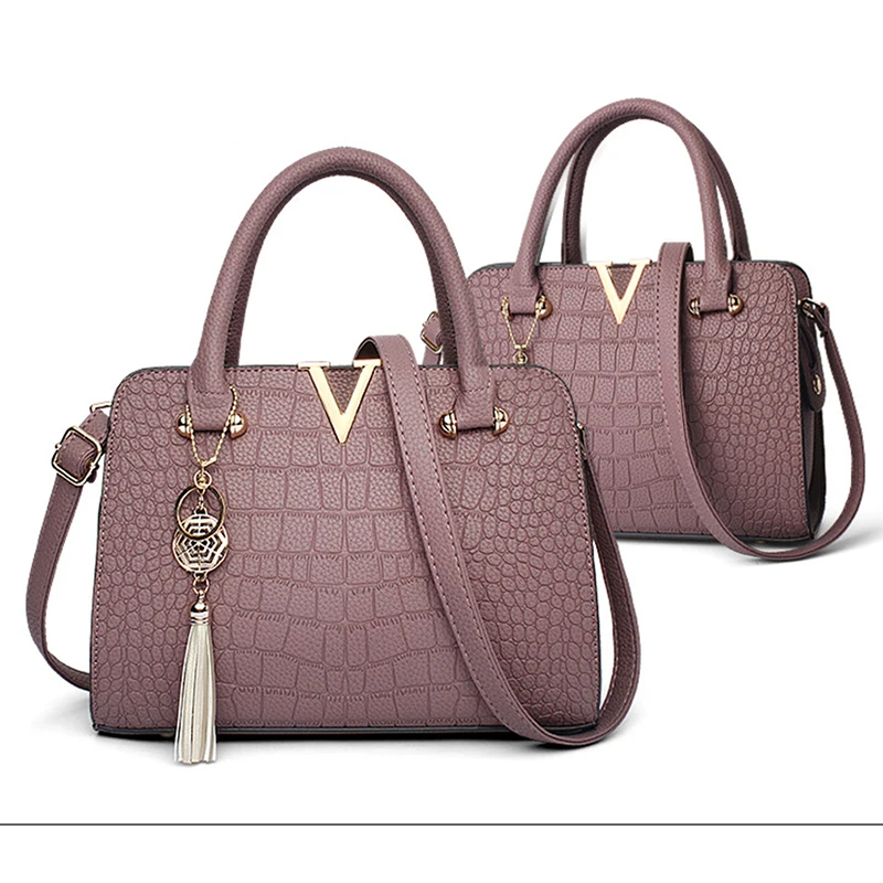 Женская сумка из искусственной кожи дизайнерская с v-образным вырезом и надписью