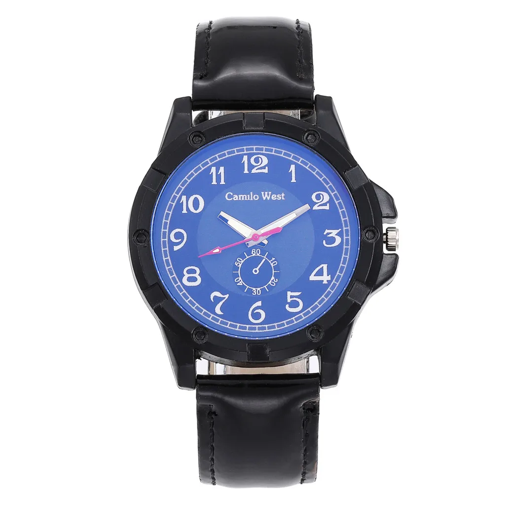 Модные роскошные женские кварцевые часы с синим стеклянным циферблатом