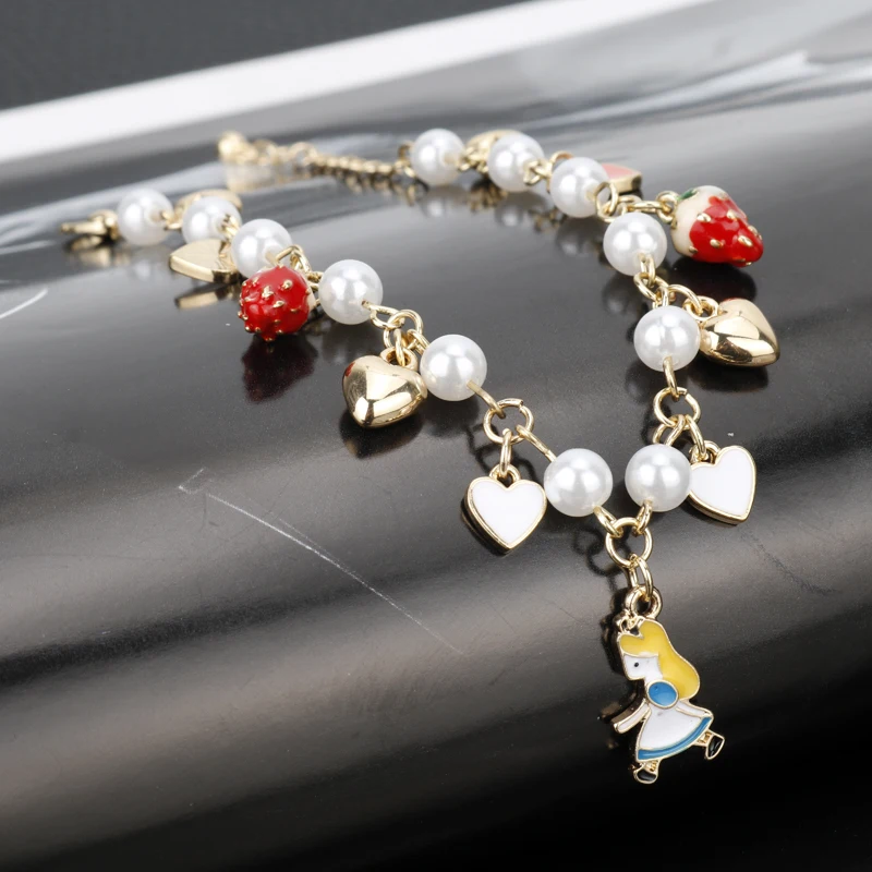 MQCHUN 2018 г. новый дизайн браслет Алиса в стране чудес браслет-цепочка с имитацией