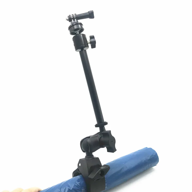 Крепление с зажимом+ двойная розетка+ штатив-адаптер для GoPro видеокамеры, видеокамеры, DV, смартфонов для крепления оперативной памяти