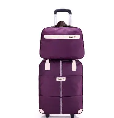 Женская дорожная сумка на колесиках чемодан для багажа с сумкой багажа|luggage