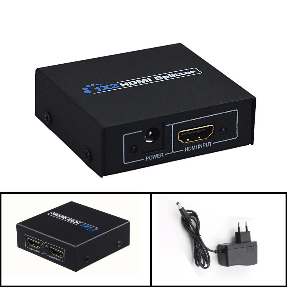 Full HD 1x2 порта hdmi разделитель усилитель повторитель 3D 1080 p Женский переключатель
