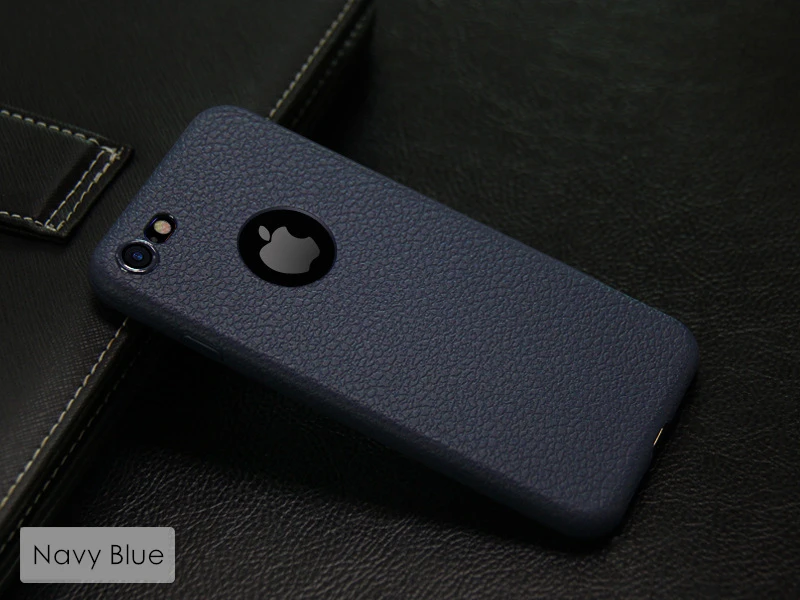 GURIOO тонкий кожаный зернистый чехол для Apple iPhone 6 6S 7 8 X Plus XS Max XR 4,7& 5,5 ''TPU с отверстием для телефона с логотипом
