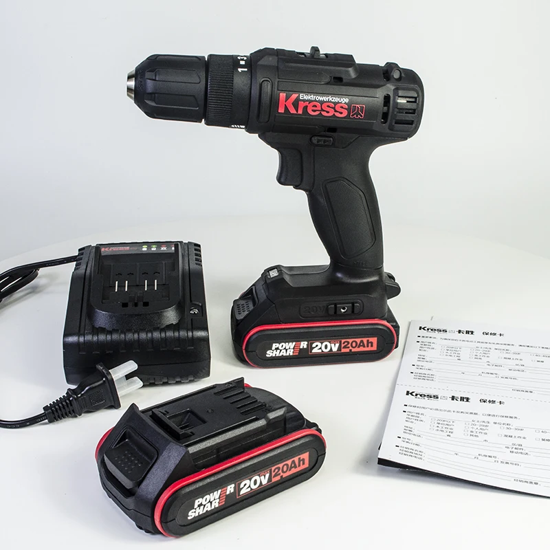 Free shipping Kress cordless electric Screwdriver KU210 drill with 2.0 battery and charger | Инструменты