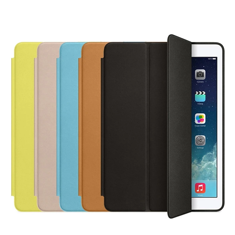 Умный чехол для iPad 9,7 дюймов трехслойный чехол для iPad с функцией автоматического сна/пробуждения стоячий из искусственной кожи чехол для Apple iPad