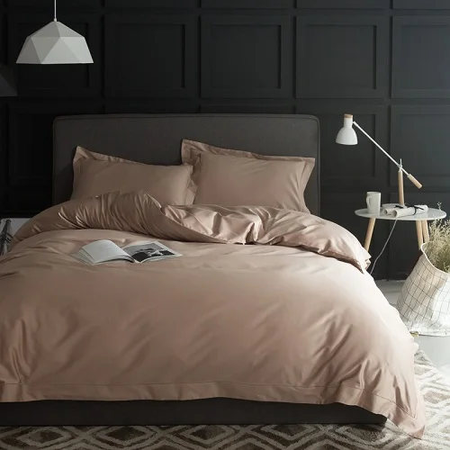 Color 3 1000TC Египетский хлопковый комплект постельного белья белого и серого цвета, 4 шт., Королевский, Королевский, Шелковый комплект постельного белья, хлопковый простынь, постельное белье linge de lit - Цвет: Color 3