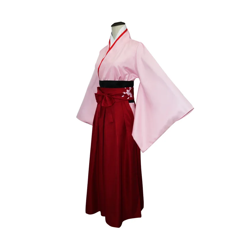 Вишневое кимоно JP Аниме Сакура меч Okita костюм Суджи Fate Grand заказ FGO косплей