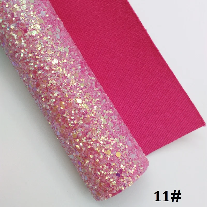 Glitterwishcome 21X29 см A4 размер винил для бантов Кристалл Толстый блеск кожа Fabirc искусственная кожа листы для бантов, GM385A - Цвет: 11