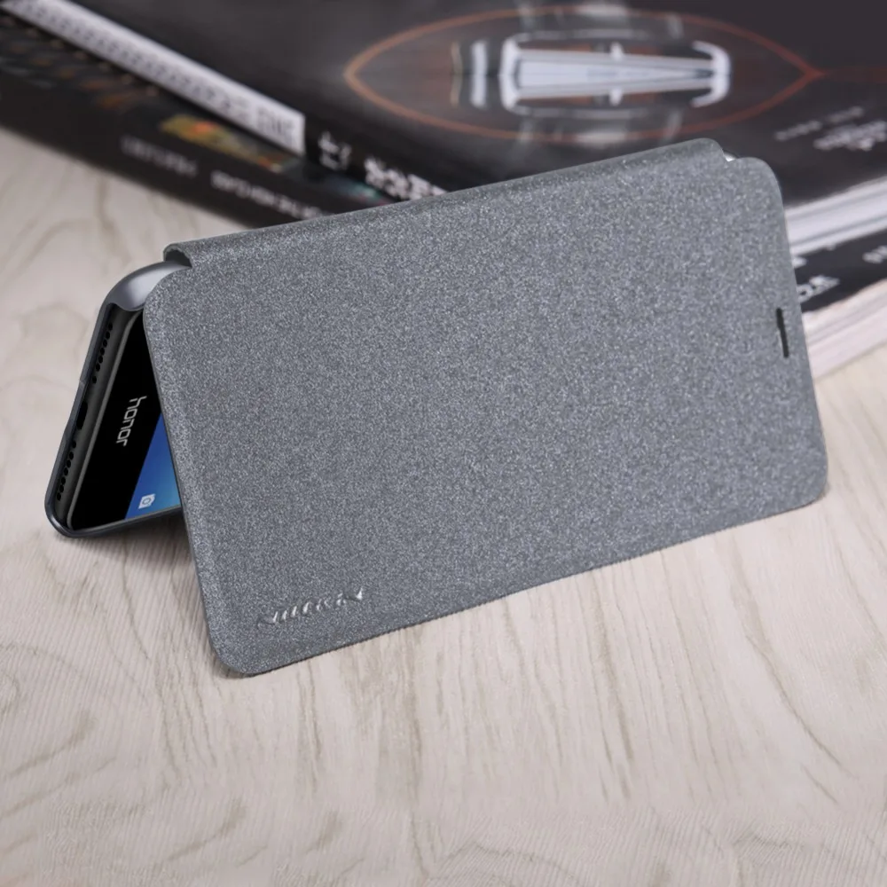 Чехол книжка из искусственной кожи для Huawei Honor 6C Pro 5 2 дюйма серия Nillkin sparkle Pro|case for
