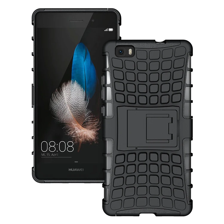Чехол для Huawei P8 Lite мягкая силиконовая и жесткая пластиковая кожа чехол Mini с
