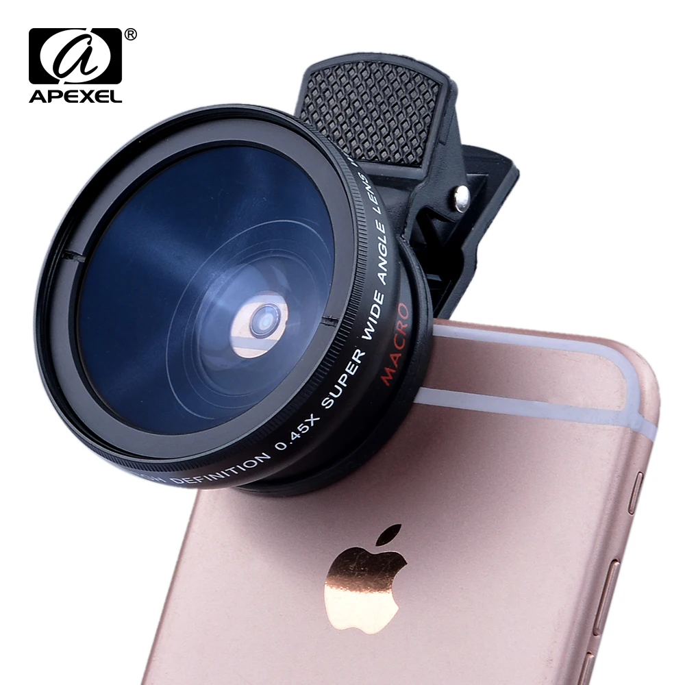 Новые HD 37 ММ 0.45x Супер Широкоугольный Объектив с 12.5x Макро для iPhone 6 Plus 5S 4S Samsung S6 S5