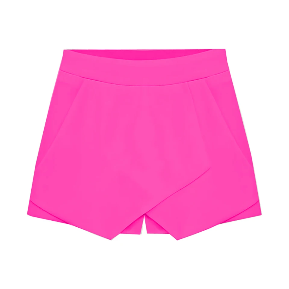 Модные женские летние короткие середины талии Шорты повседневные однотонные