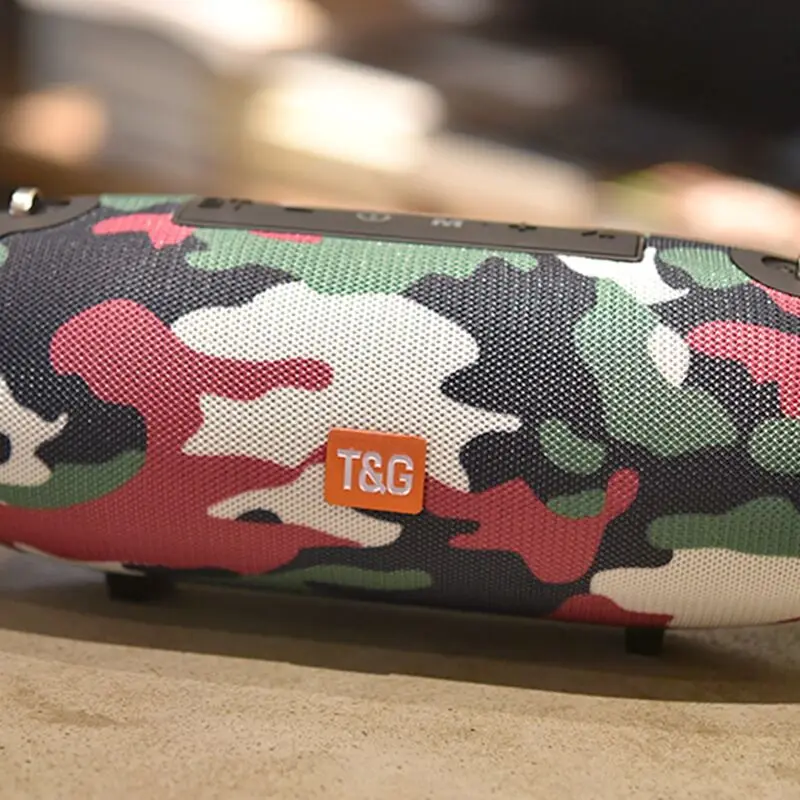 Camouflage Bluetooth динамик портативный динамик плеер динамик s Динамик с fm-радио Aux TF сабвуфер Dolube TG125 - Цвет: Camouflage