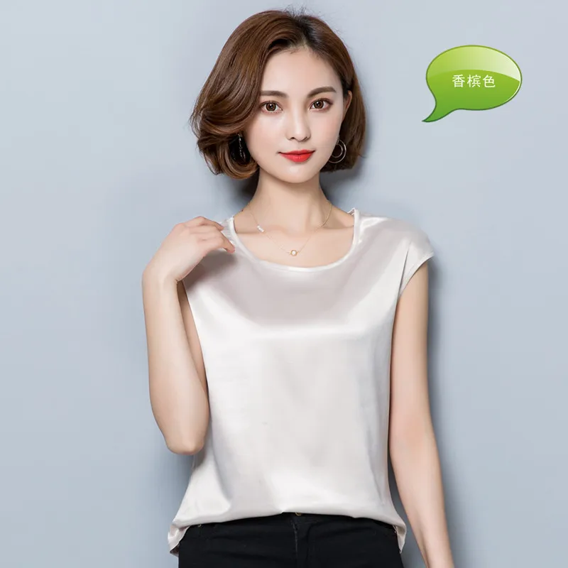 Высокого качества женские шелковые блузки на каждый день OL шелковая блузка