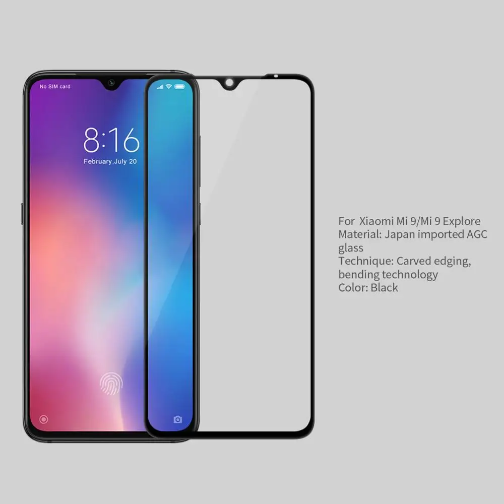 Для mi 9 8 Стекло Nillkin CP + Max полный охват 3D закаленное Экран протектор для сяо