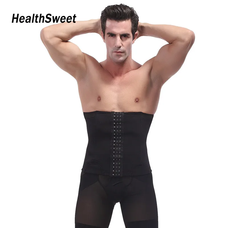 HealthSweet Men's Slimming Corset Belt Body Sculpting Orthopedic Nylon Belly-in Vest Waist Abdomen Underwear Beer Belly | Красота и