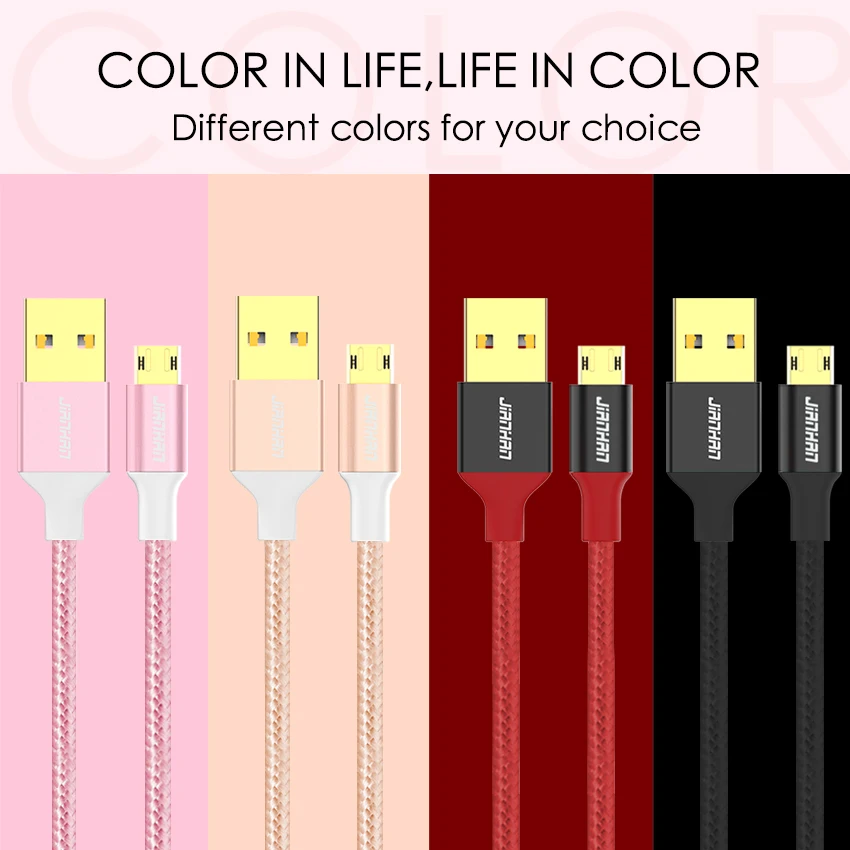 JianHan Реверсивный Micro USB кабель мини-usb, мобильный телефон 5V2A быстрое зарядное устройство кабель для передачи данных зарядный кабель для samsung Xiaomi 4X huawei