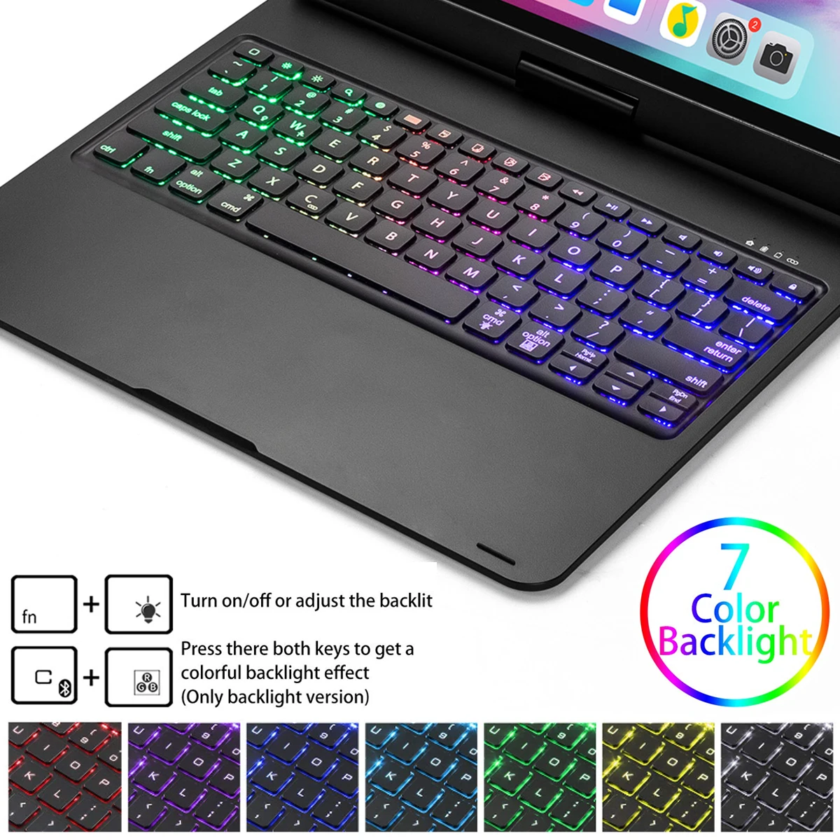 Для iPad Pro 2018 12 9 дюймов чехол с клавиатурой ультра тонкий жесткий подставка