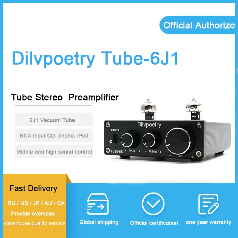 Ламповый ламповый усилитель 6J1 буфер HIFI предварительный высоких басов