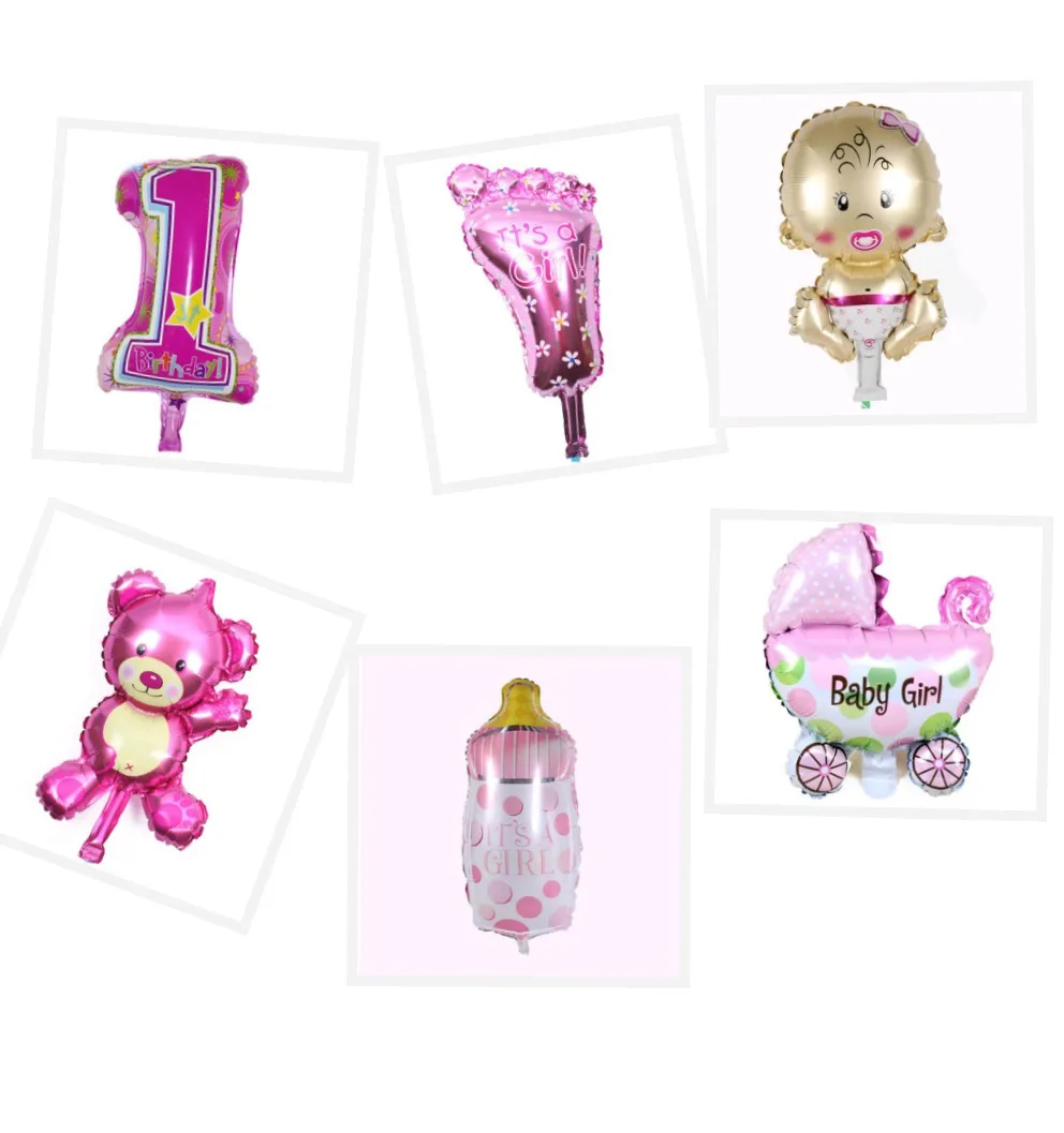 6 шт./лот мини Ангел Baby Shower Шарики для маленьких мальчиков девочек День рождения