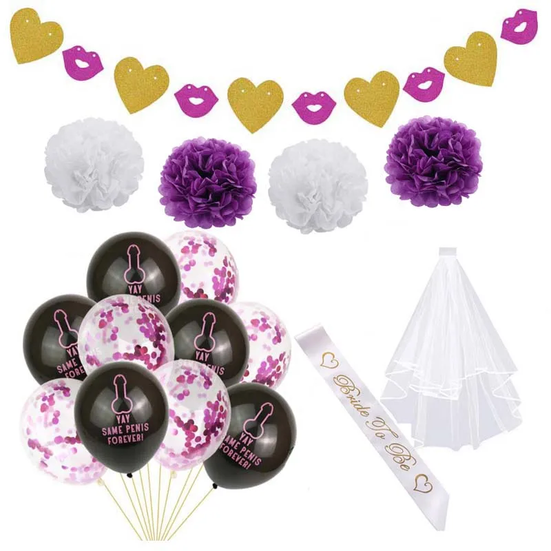 

8-Season Hen Party Supplies wedding Shower Bride Shower Bride To Be Sash Love Wedding Accessories Decoration